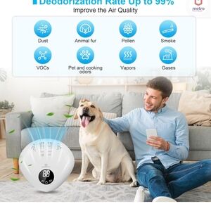 White Air Purifier with Digital Display